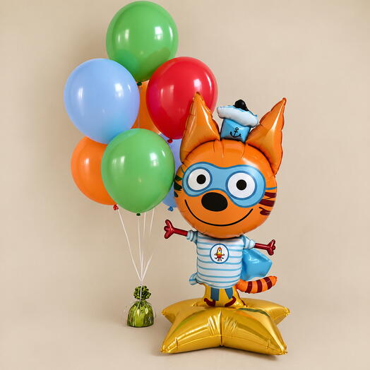 🎈 Набор воздушных шаров «Три Кота — Коржик»