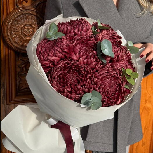Хризантема бигуди