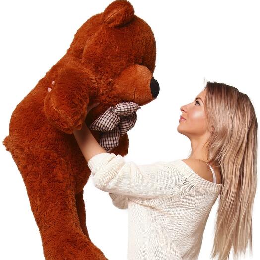 Large chocolate teddy bear 120cm