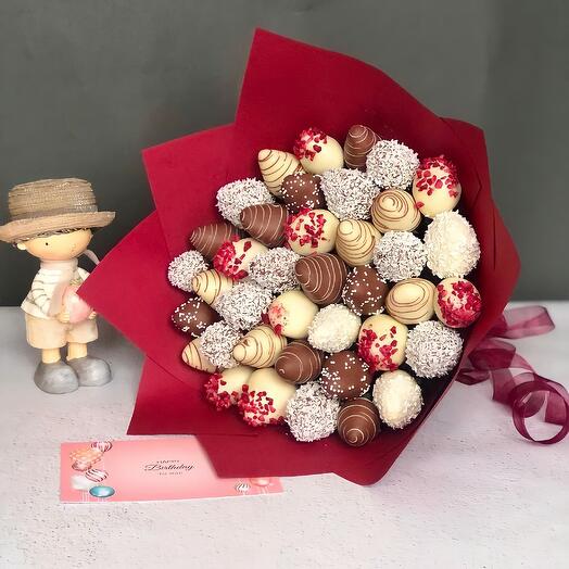 Ramo de Fresas cubiertas de Chocolate 23