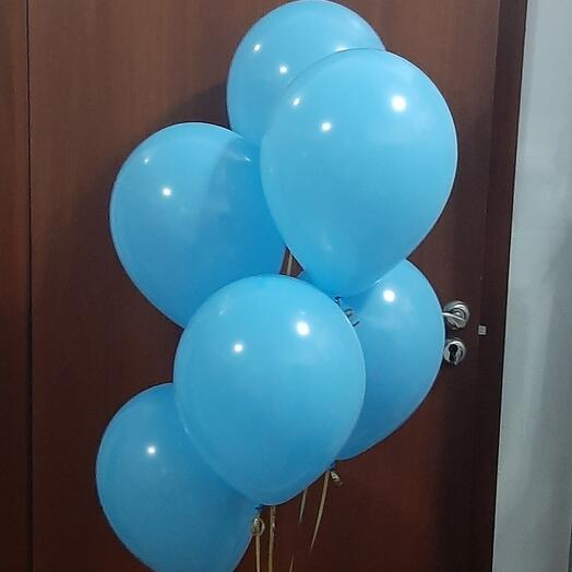 Набор гелиевых шаров (ГОЛУБЫЕ)