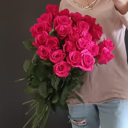 25 pink roses Ecuador premium