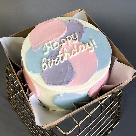 Бенто-торт на день рождения "Happy Birthday"