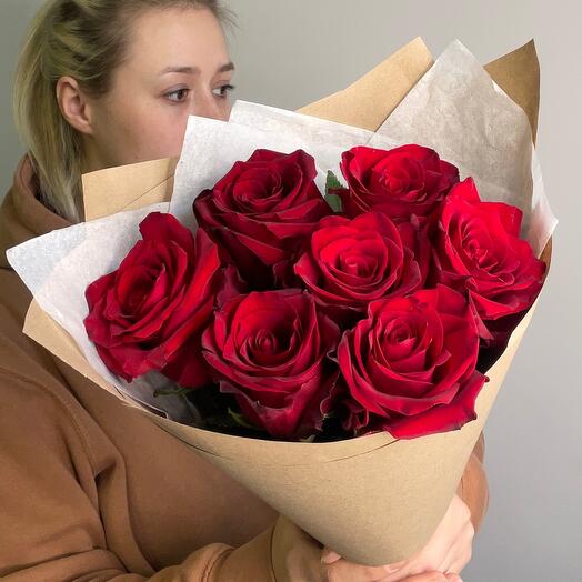Red roses 7 pieces