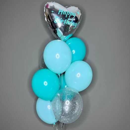 Shimmering turquoise🪩, 9 balls