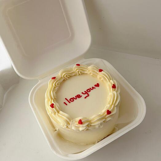 Pastel de Bento I love you