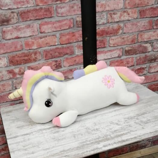 Soft toy "Cute Unicorn" white 60 cm