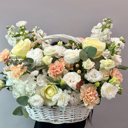 Basket with flowers