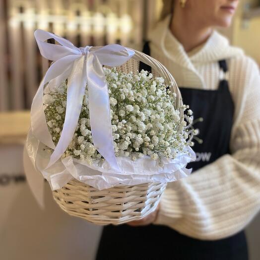 Cesta de gypsophila