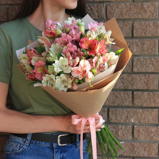 A gentle mix of persistent alstroemeria