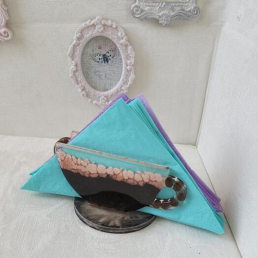 Napkin holder "Cup of coffee"