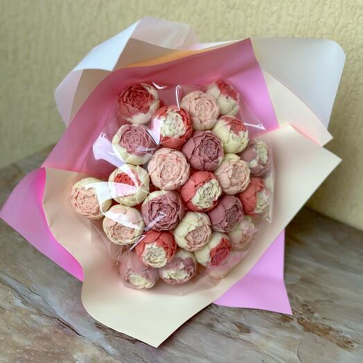 Шоколадные пионы нежность