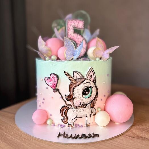 Детские торты единорог