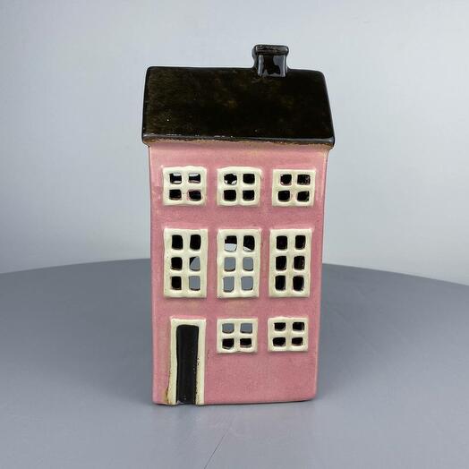 Подсвечник House Nyhavn black roof Pink