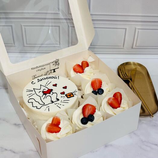 Juego de Bento y Cupcakes de 5 piezas