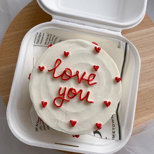 Бенто торт «love you»