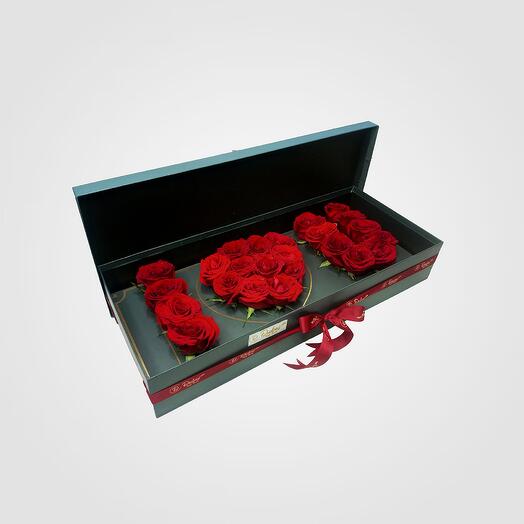 I love you Red Roses Box