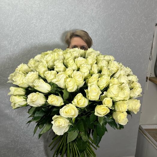 Розы 101 штука 62 см