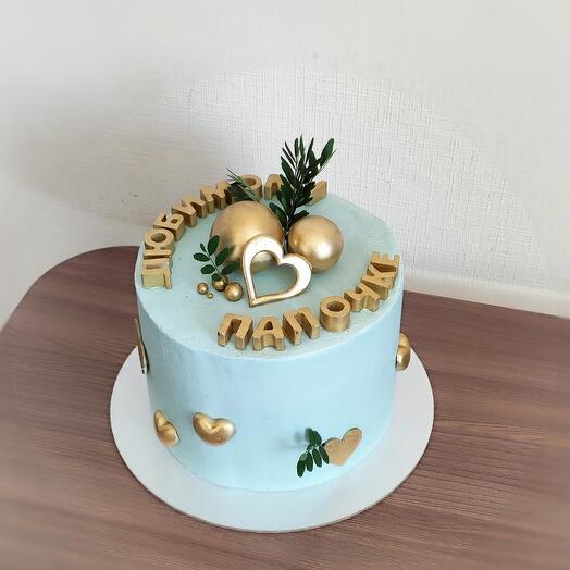 Торт сникерс для папы, мужчины, 1,5кг