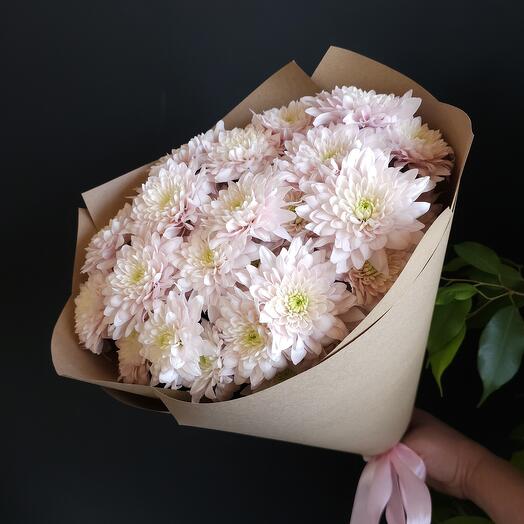 Pink bush chrysanthemums 5 pcs