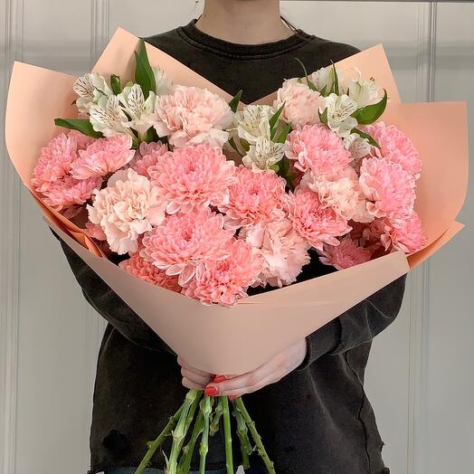 Delicado 💕 crisantemo Dianthus alstroemeria