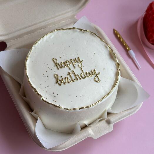 Бенто торт Happy birthday (любая надпись на торте)