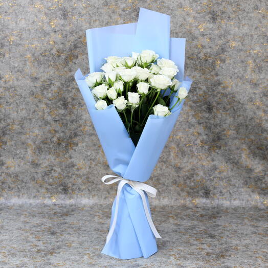 Baby Blue Serenity Rose Bouquet