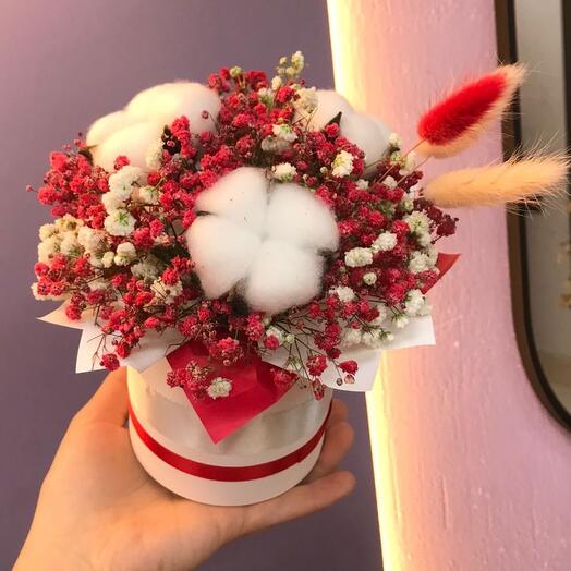 Мини композиция из сухоцветов🌸