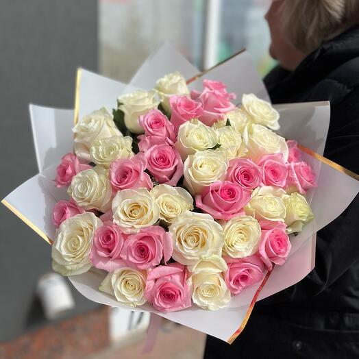 Монобукет из 35 роз