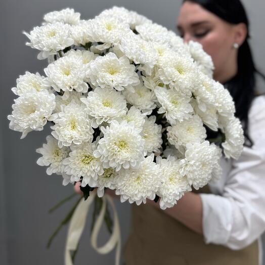 Монобукет кустовых хризантем 9 веточек