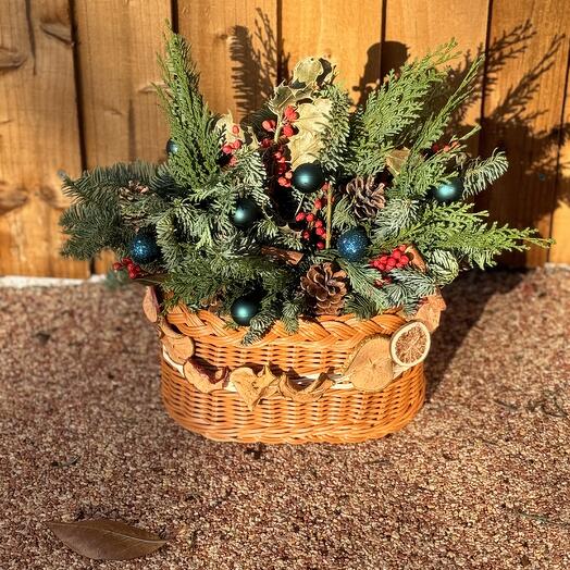 Flowers in basket