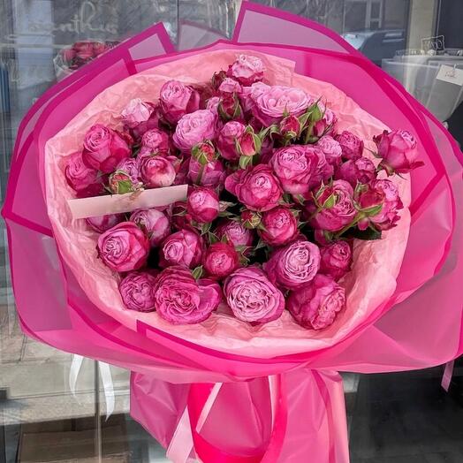 Монобукет из кустовых роз💕