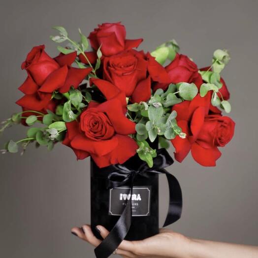 Roses in box
