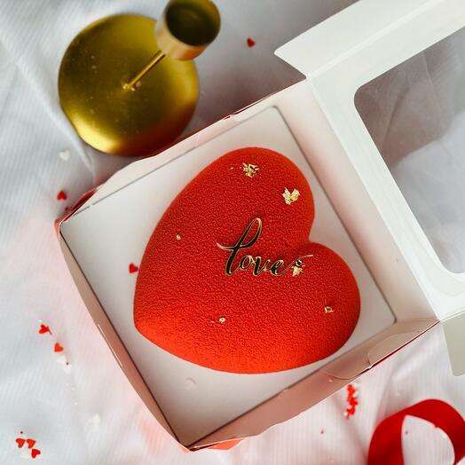 Муссовое сердце  «14 февраля»