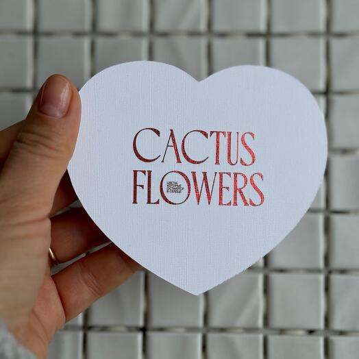 Брендированная открытка -сердце