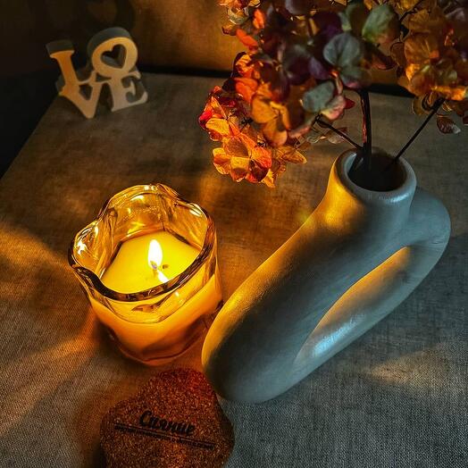 Арома свеча+ ваза