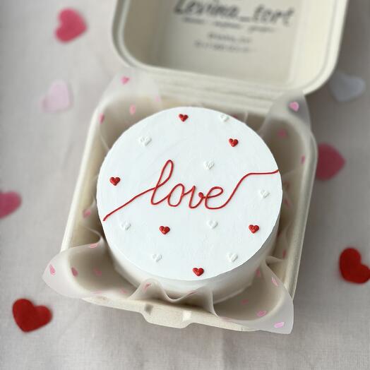 Бенто торт love