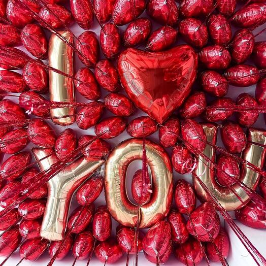 Сердца под потолок l love you
