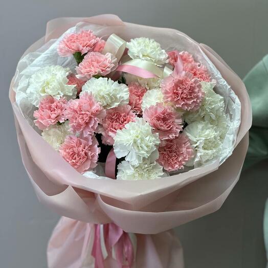 Большой букет из диантусов гвоздик 💌