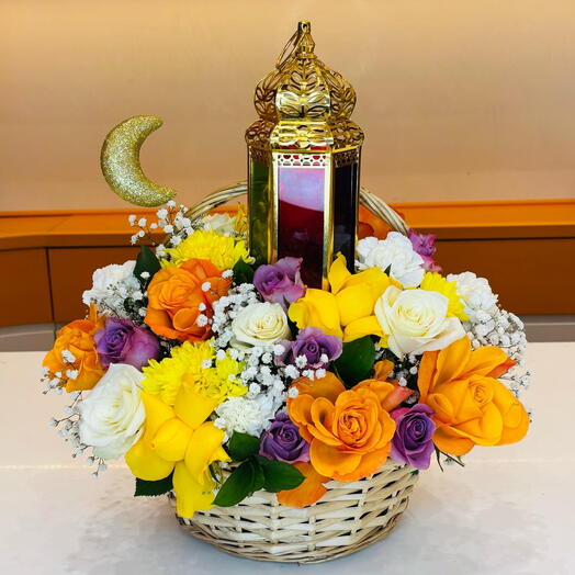 Ramadan flower basket