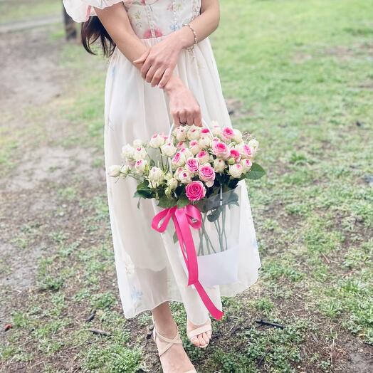 A bag of garden roses