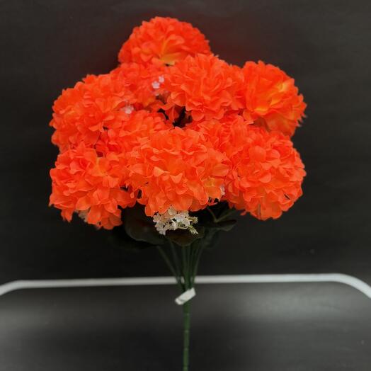 Шафран оранжевый искусственный 1 ветка 12 голов