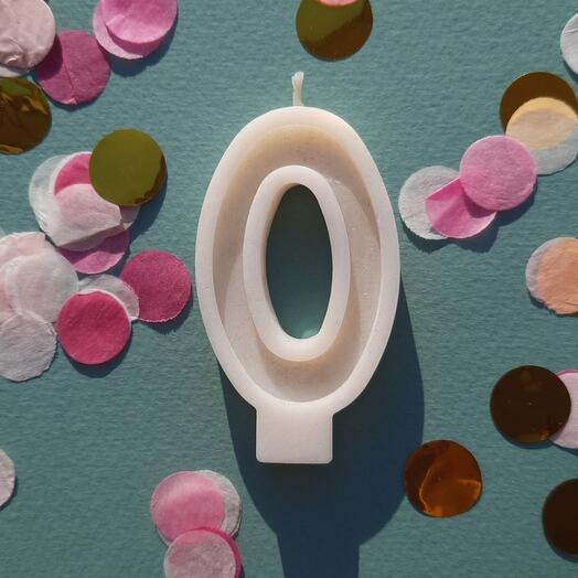 Натуральная свеча для торта