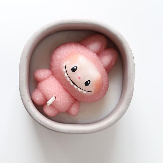 Свеча Monstrik Labu pink