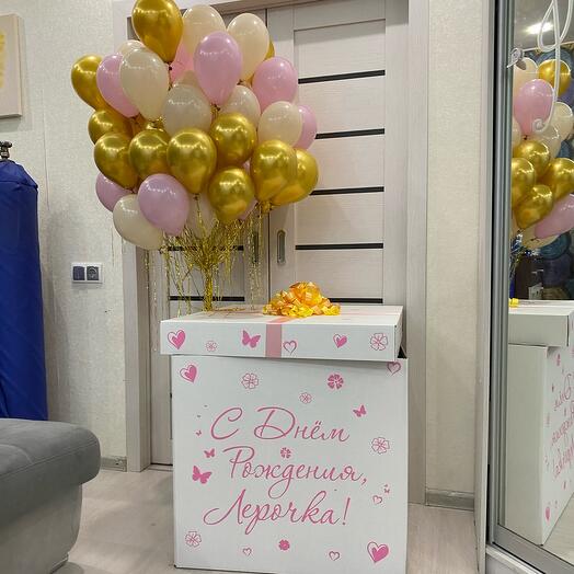 Коробка сюрприз с шарами