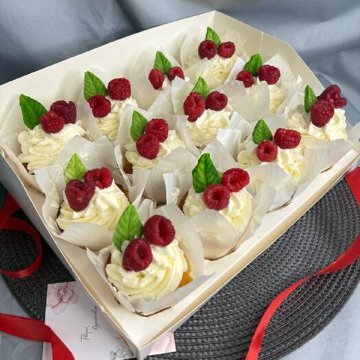 Капкейки с малиной МАКСИ ПРЕМИУМ набор