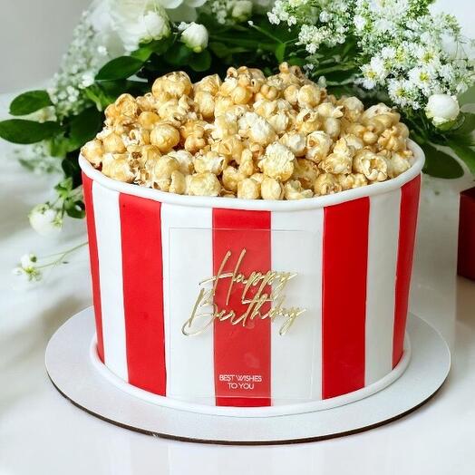 Popcorn cake