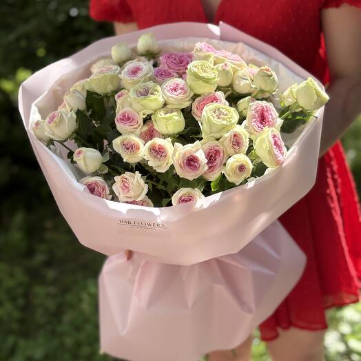 Монобукет из кустовых роз 15 💕