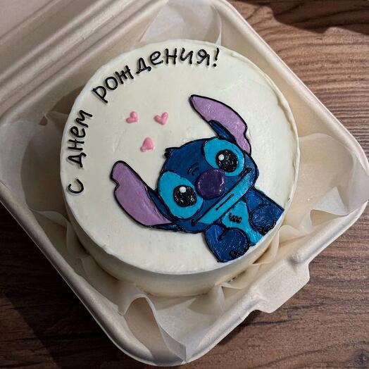 Бенто торт с рисунком на день рождения подруге / парню / мужу 💙