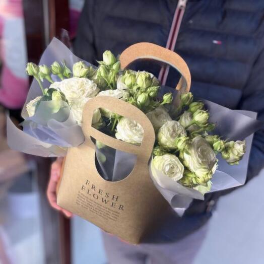 Bolso con rosas peonías "Mi único"